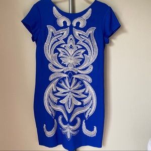 Embroidered sack dress